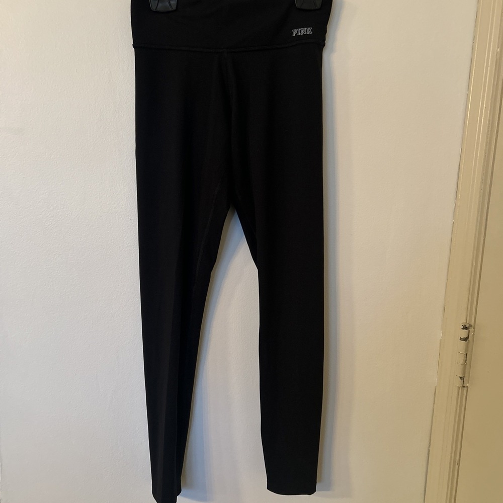 Victorias Secret Pink Ultimate Crop Leggings Black XS‎